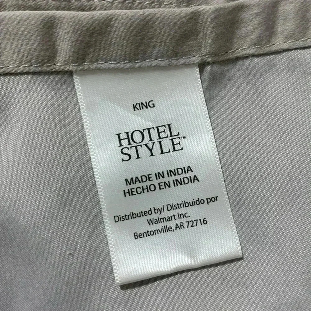 Hotel Style‎ King Flat Bedsheet Gray GUC